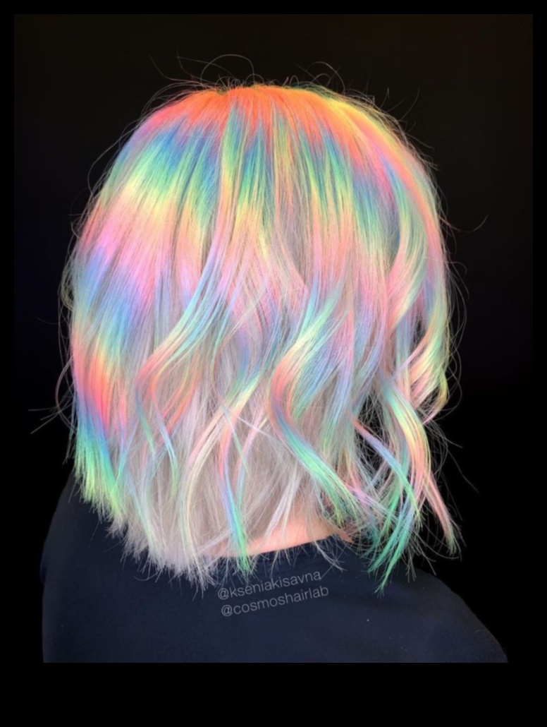 קורן בקשת המשך: תסרוקות קצרות לספקטרום נועז