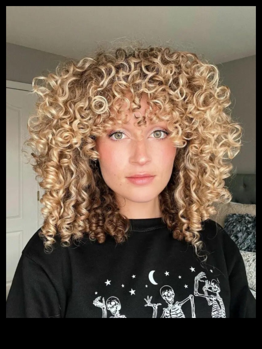 תלתלים יצירתיים: הוספת שובבות לתסרוקת הבינונית שלך