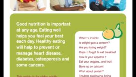 אכילה טובה בשנים מאוחרות יותר: יסודות תזונה גריאטרית