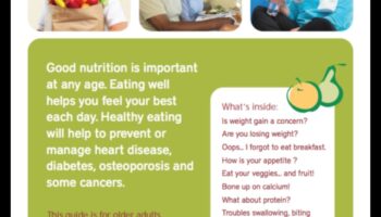 אכילה טובה בשנים מאוחרות יותר: יסודות תזונה גריאטרית